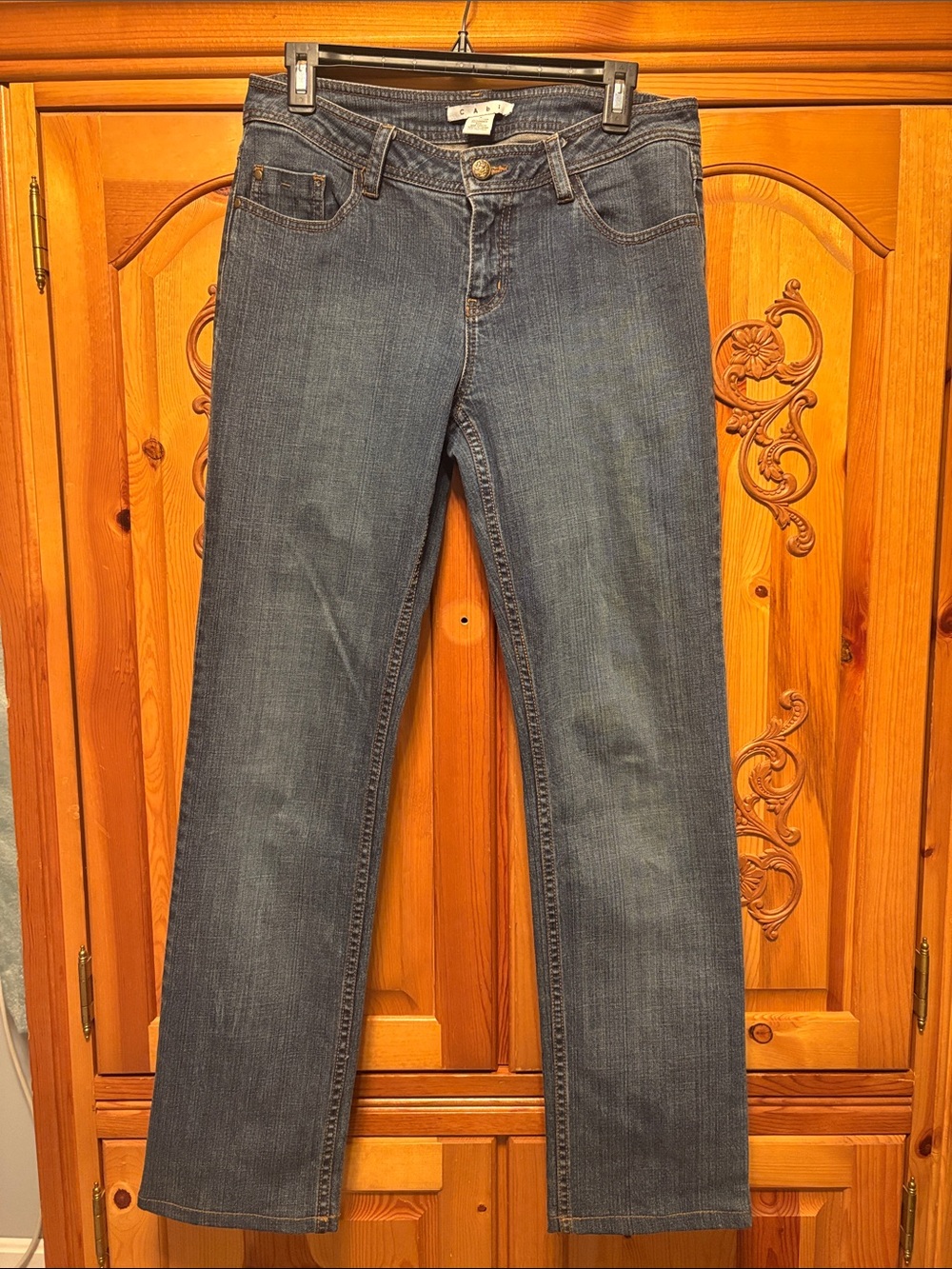 CAbi SlimBoot Cut Jeans in Dark Blue Denim